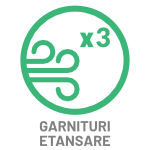 Numar garnituri de etansare scara de pod MSP: trei garnituri